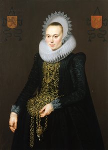 Portret van Justina van Teylingen, 1616